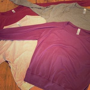 4-pack American Apparel Long Sleeve Tees